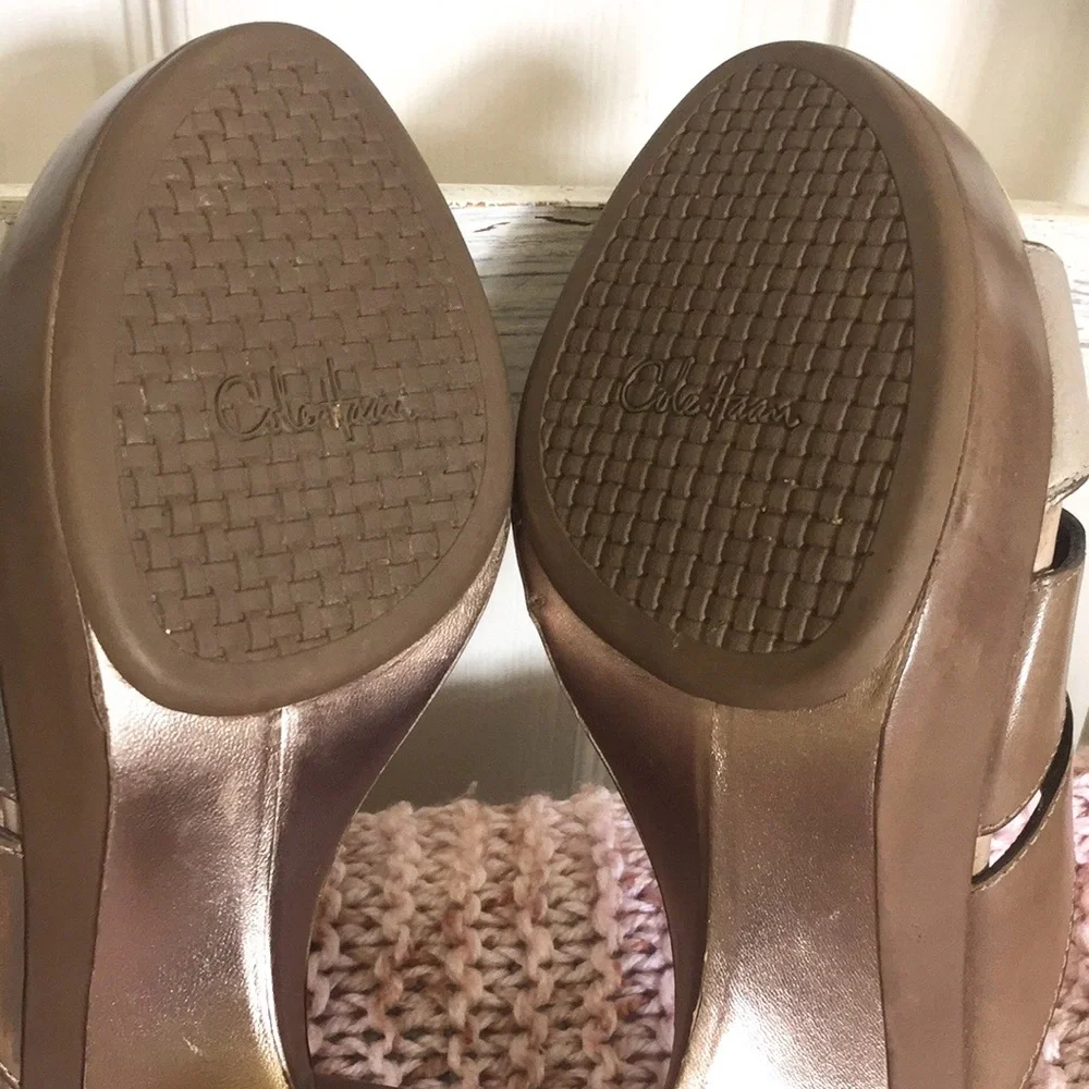 Cole Haan Leather Platform Sandals - Picture 16 of 16
